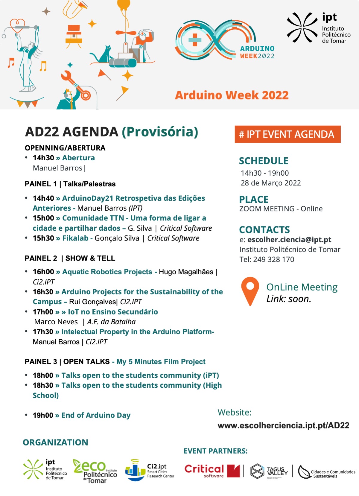 Programa do ArduinoDay 2022