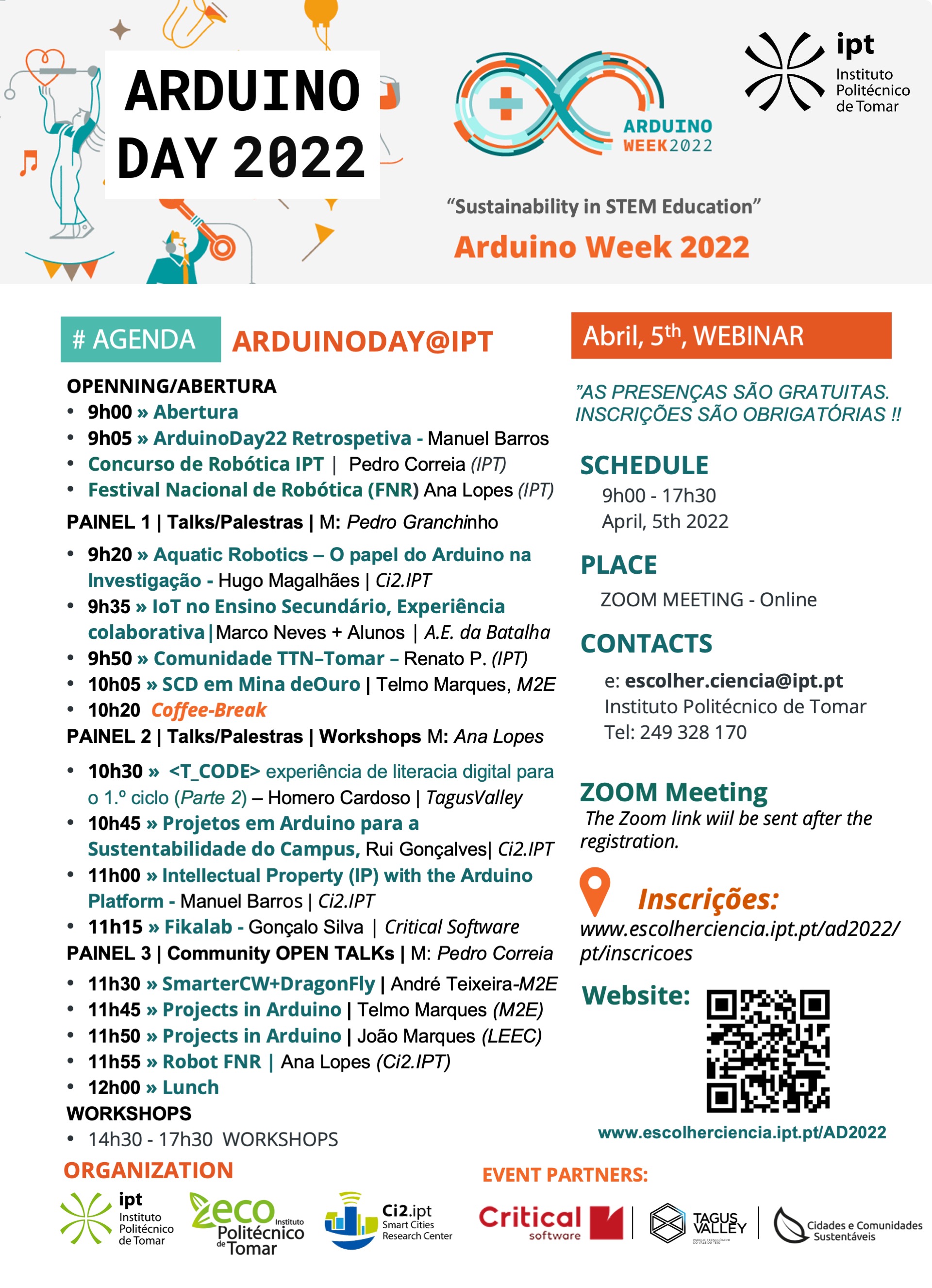 Programa do ArduinoDay 2022